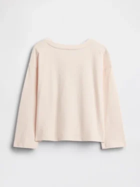 Camiseta gráfica holgada combinable para bebés y niños pequeños