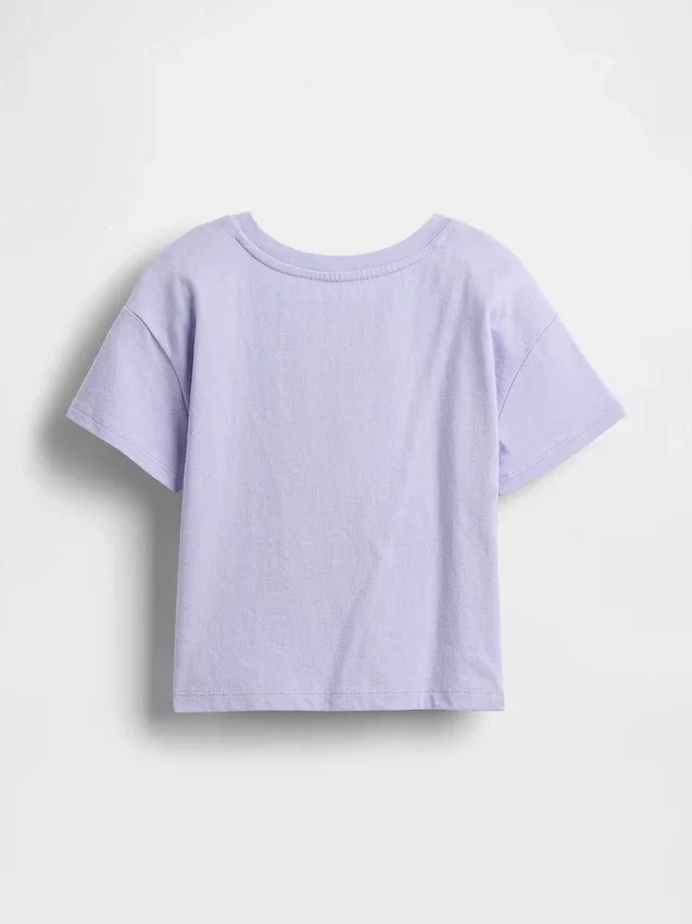Camiseta gráfica holgada combinable para bebés y niños pequeños