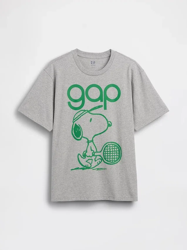 Camiseta gráfica holgada con el logotipo de Snoopy