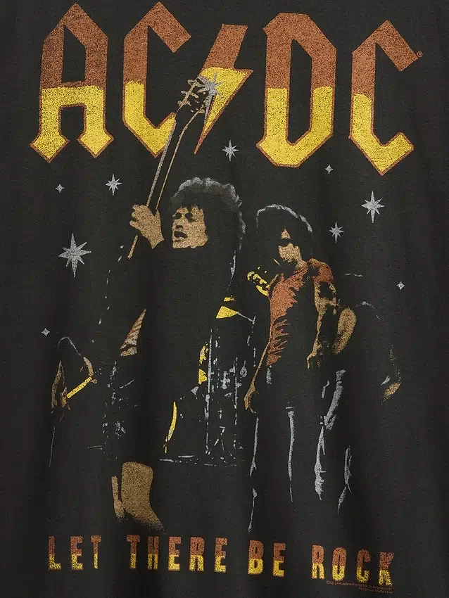 Camiseta gráfica holgada de AC/DC