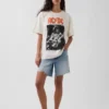 Camiseta gráfica holgada de AC/DC
