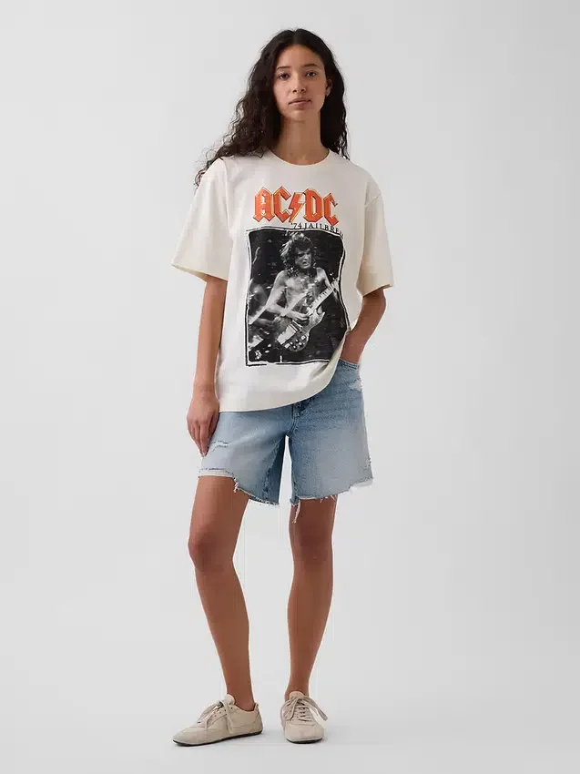 Camiseta gráfica holgada de AC/DC