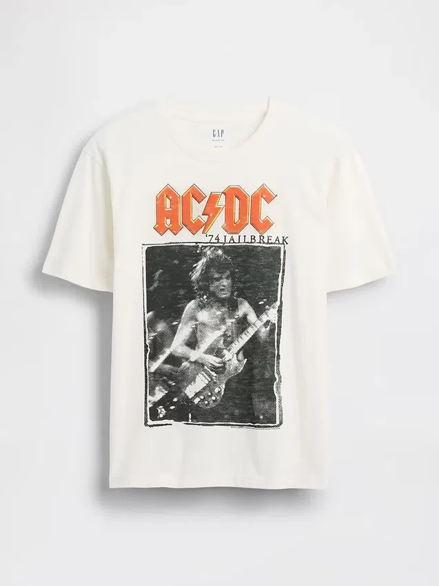 Camiseta gráfica holgada de AC/DC