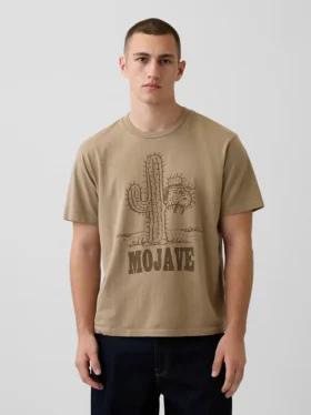 Camiseta gráfica holgada de Snoopy Mojave