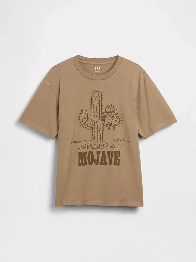 Camiseta gráfica holgada de Snoopy Mojave