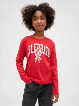 Camiseta gráfica holgada para niños