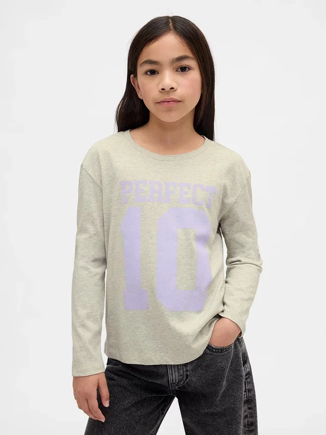 Camiseta gráfica holgada para niños