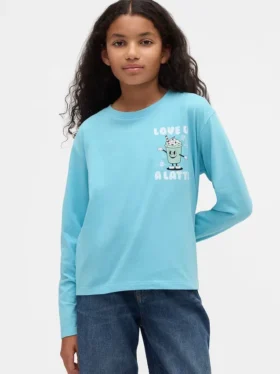 Camiseta gráfica holgada para niños