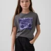 Camiseta gráfica holgada para niños