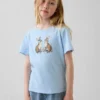 Camiseta gráfica holgada para niños