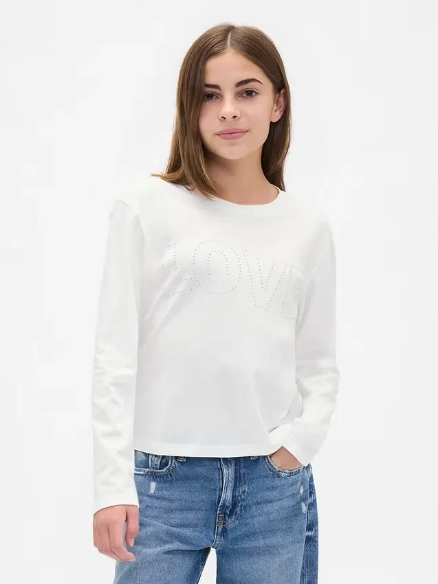 Camiseta gráfica holgada para niños