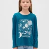 Camiseta gráfica holgada para niños