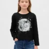 Camiseta gráfica holgada para niños