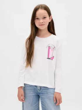 Camiseta gráfica holgada para niños