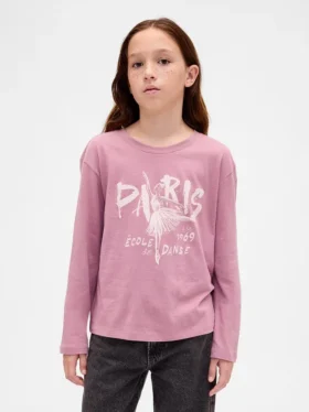 Camiseta gráfica holgada para niños
