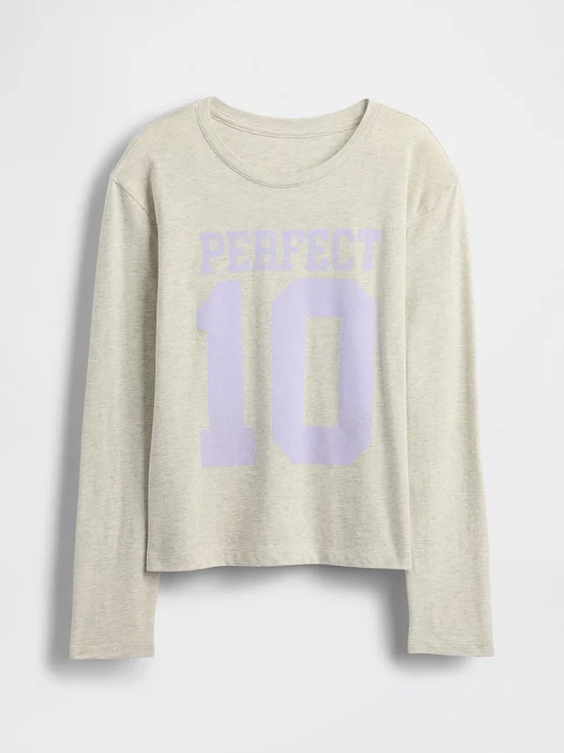 Camiseta gráfica holgada para niños