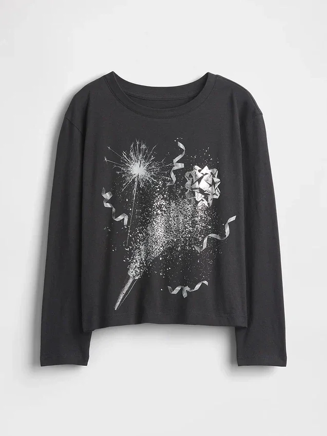 Camiseta gráfica holgada para niños
