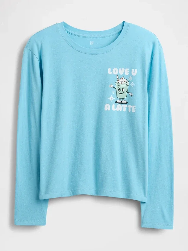 Camiseta gráfica holgada para niños
