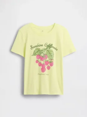 Camiseta gráfica holgada para niños