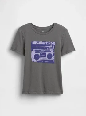 Camiseta gráfica holgada para niños