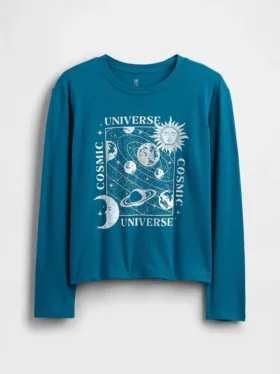 Camiseta gráfica holgada para niños