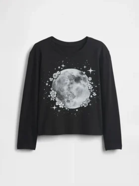 Camiseta gráfica holgada para niños