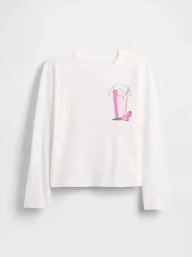 Camiseta gráfica holgada para niños