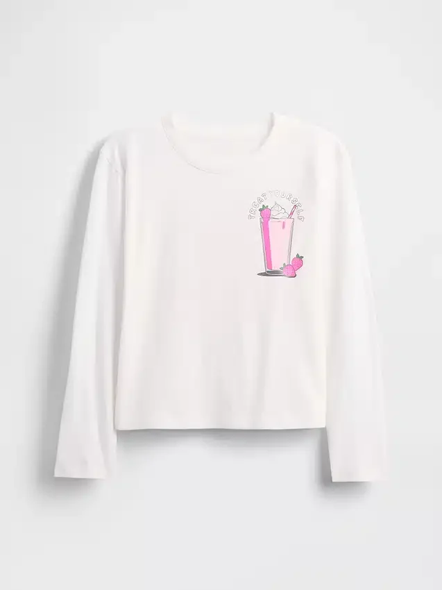 Camiseta gráfica holgada para niños