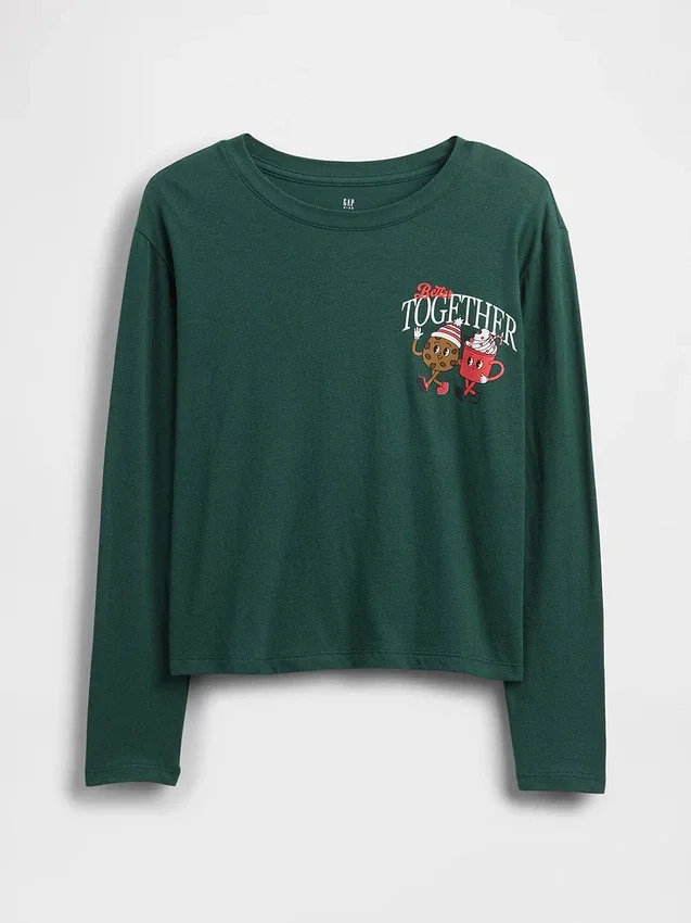 Camiseta gráfica holgada para niños