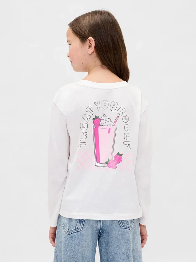 Camiseta gráfica holgada para niños