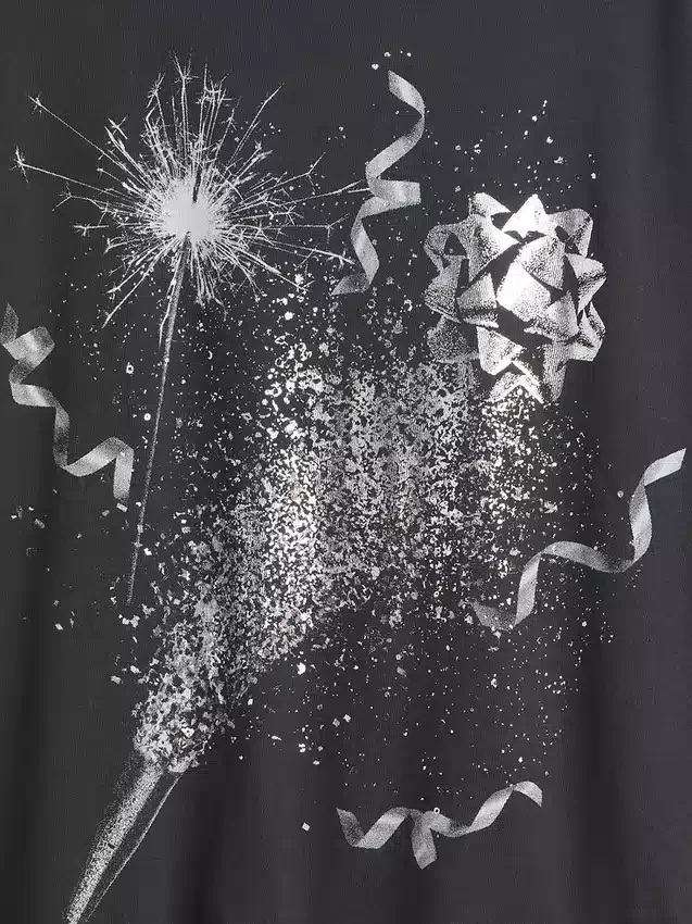 Camiseta gráfica holgada para niños