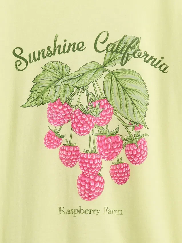 Camiseta gráfica holgada para niños