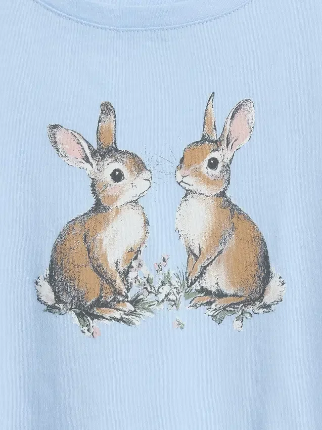 Camiseta gráfica holgada para niños