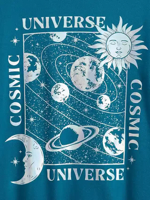 Camiseta gráfica holgada para niños