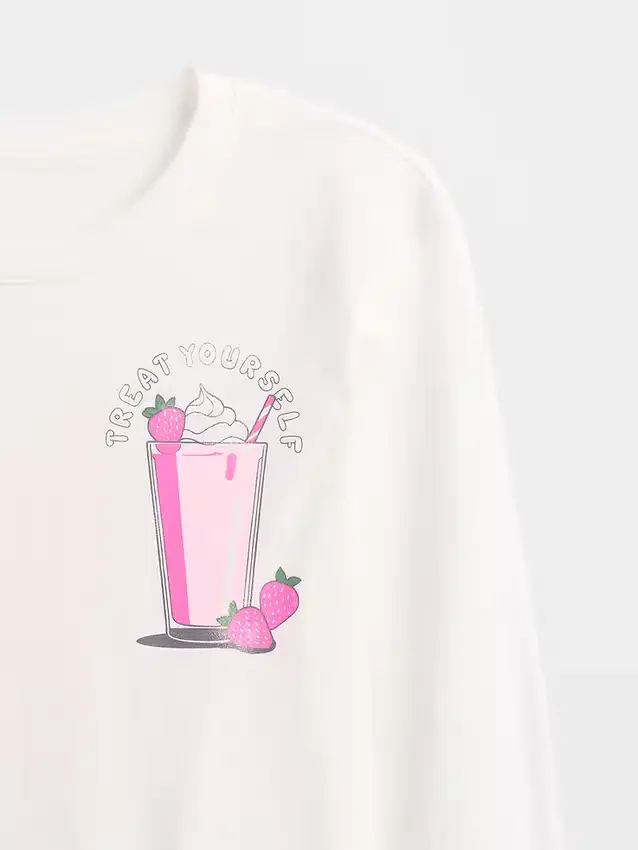 Camiseta gráfica holgada para niños