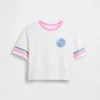 Camiseta gráfica oversize de corte cuadrado para niños