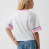 Camiseta gráfica oversize de corte cuadrado para niños