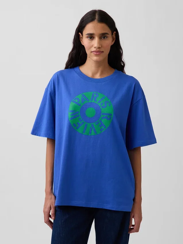 Camiseta gráfica oversize de Robert Indiana