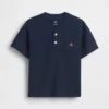 Camiseta Henley con bolsillo para bebés y niños pequeños