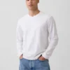Camiseta Henley holgada