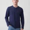 Camiseta Henley holgada