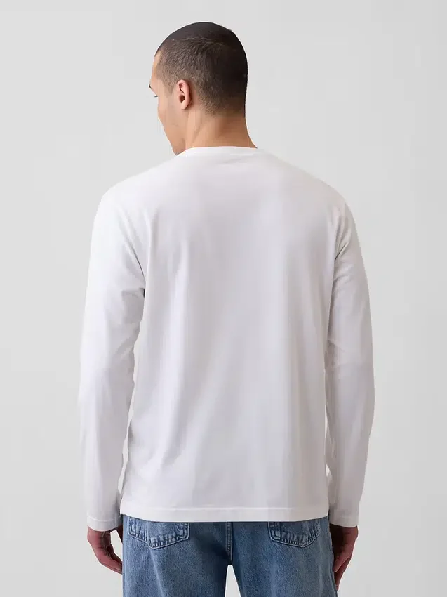 Camiseta Henley holgada