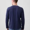 Camiseta Henley holgada