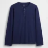 Camiseta Henley holgada