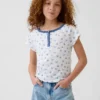 Camiseta Henley raglán para niños