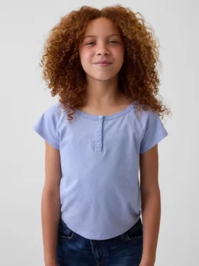 Camiseta Henley raglán para niños