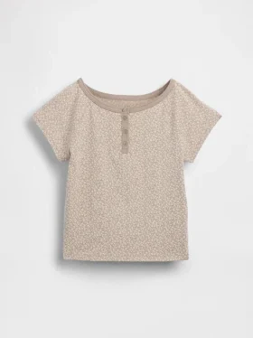 Camiseta Henley raglán para niños