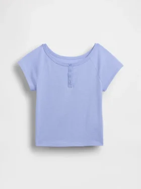 Camiseta Henley raglán para niños