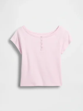 Camiseta Henley raglán para niños