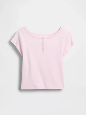 Camiseta Henley raglán para niños